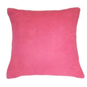 80/20 Viscose Velvet Soft Throw Pillow Cover Square 18" x 18" Pink
